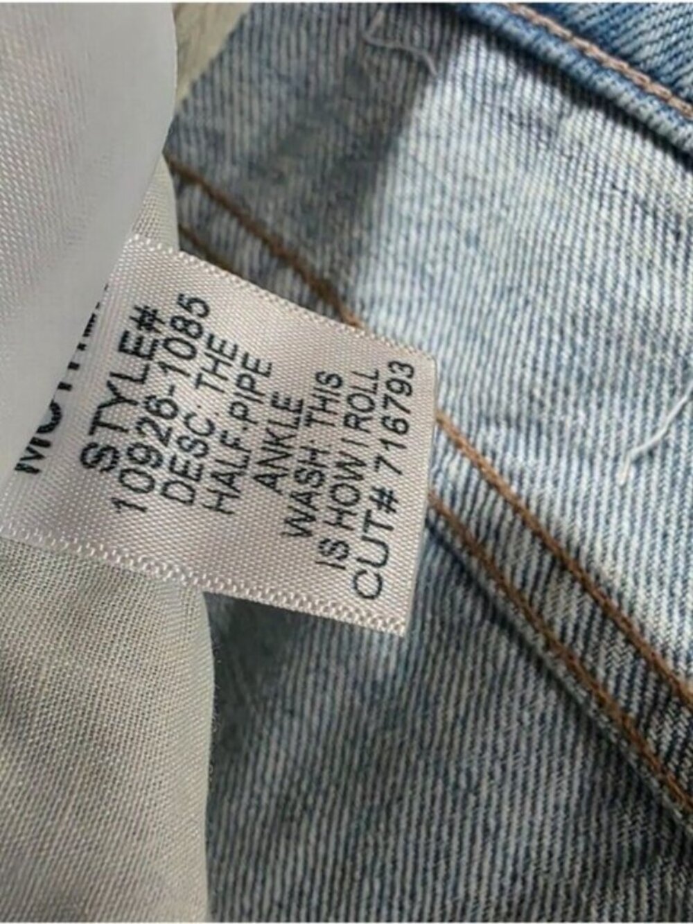 New! Mother The Half Pipe Ankle Barrel Jeans - Picture 6 of 6
